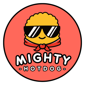 MIGHTY HOTDOG SYLVIA PARK logo